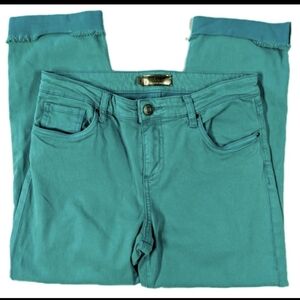 Kut From The Kloth Amy Crop Straight Leg Women's Size 8 Cyan Denim Jeans